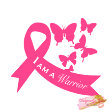 Load image into Gallery viewer, &quot;Pink Ribbon with Butterflies - I Am a _________&quot; -T-Shirt
