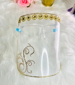 Bedazzled Clear Fashion Face Shields