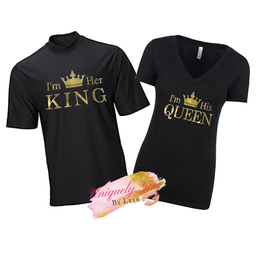 I'm His Queen & I'm Her King Royal-Tees